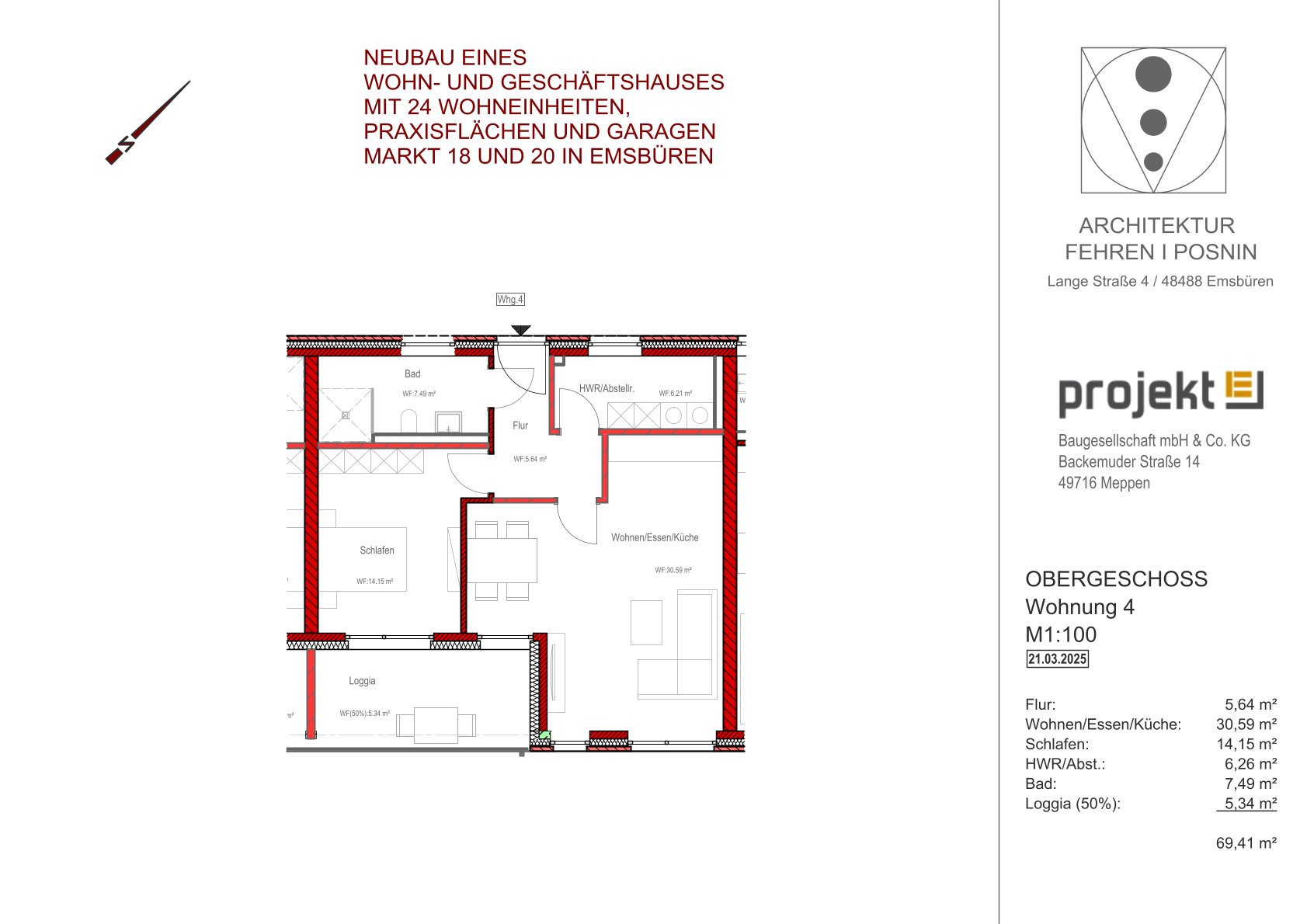 Grundriss Wohnung 4