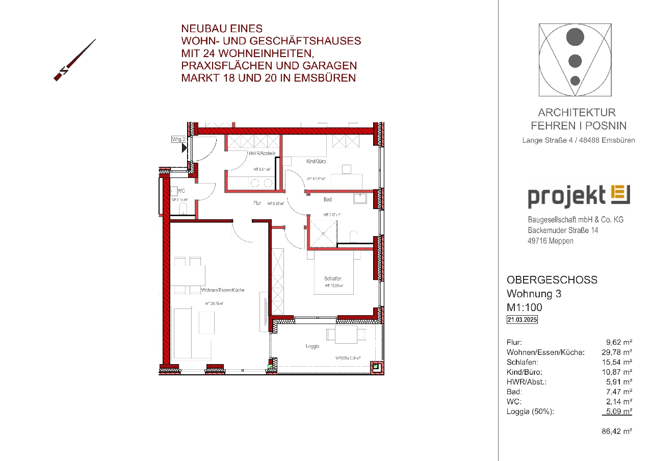 Grundriss Wohnung 3