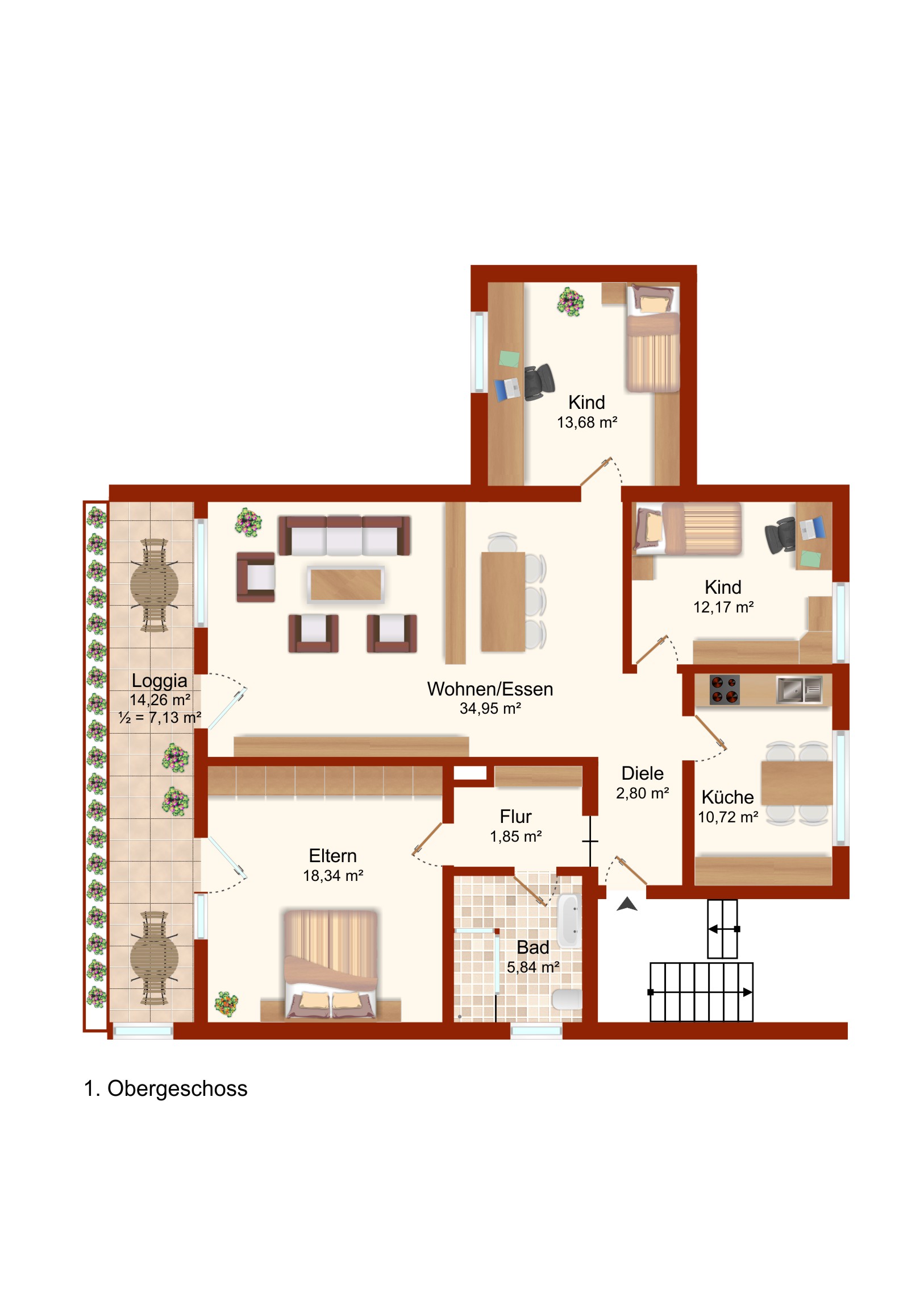 Grundriss Wohnung